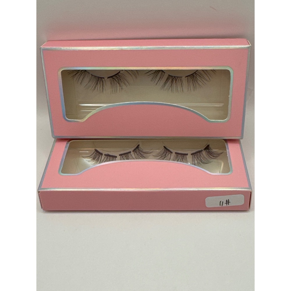 Wispy False Eyelashes Black Voluminous Strip Lashes 14mm Bundle‎ New